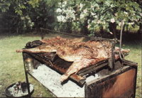 Cordero asado