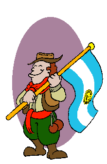 Gaucho con bandera