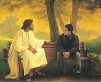 Jesús con joven